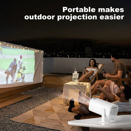 Portable Smart Projector with WiFi 6 and Bluetooth
