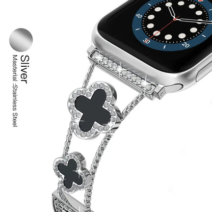 Luxury Metal Diamond Slim Apple Watch Band
