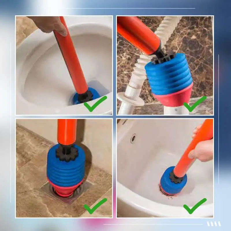 One Shot Toilet Pipe Plunger